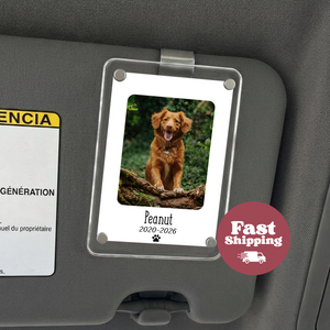 Personalized Pet Memorial Photo Frame | Dog Memorial Keepsake | Custom Acrylic Frame | Pet Loss Sympathy Gift (VC-13)