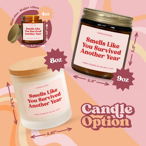 Funny Birthday Gift Candle, Humorous Gift For Her, Gag Gift for Birthday Girl, Gift for Best Friend (C-5BIR)